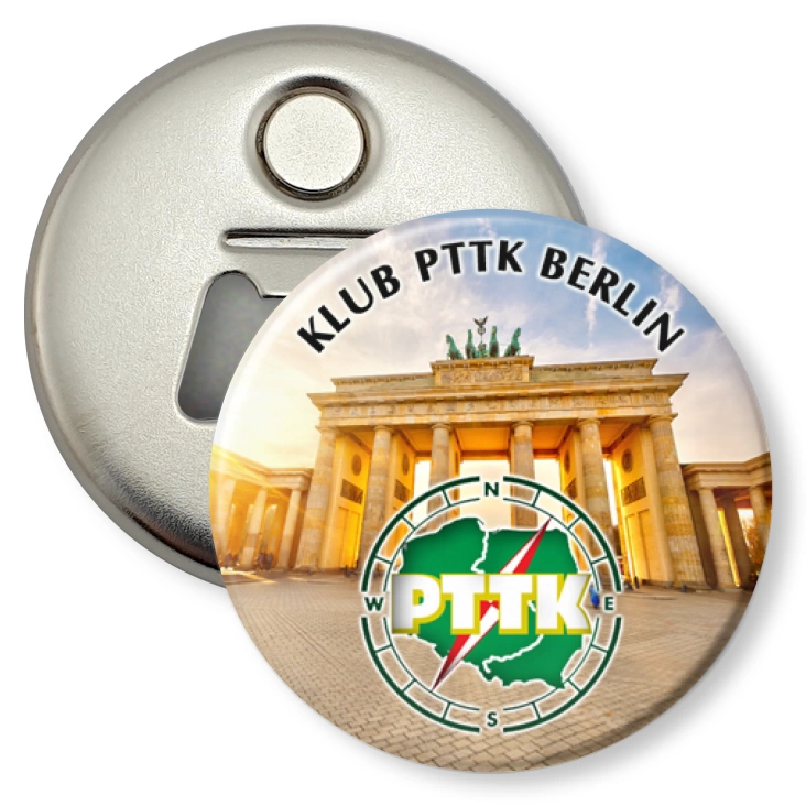 przypinka otwieracz-magnes Klub PTTK Berlin