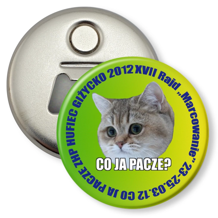 przypinka otwieracz-magnes Marcowanie 2012