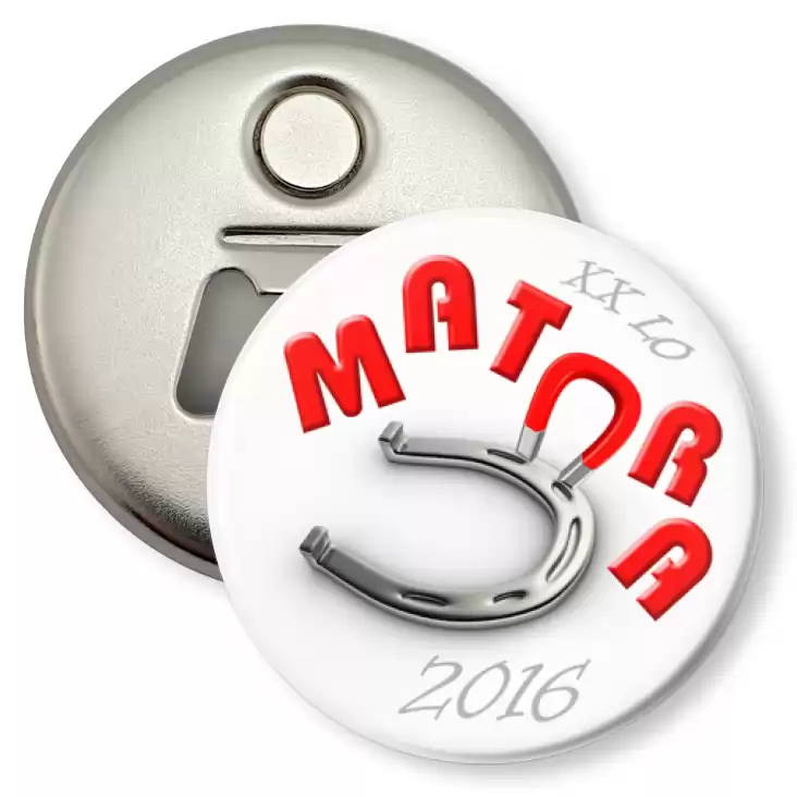 przypinka otwieracz-magnes Matura - XX LO