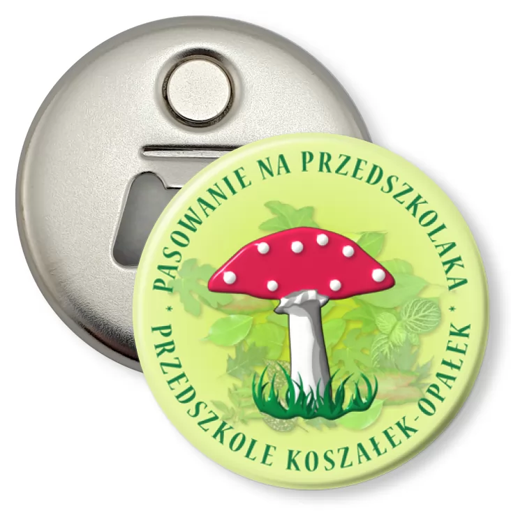 przypinka otwieracz-magnes Pasowanie na przedszkolaka