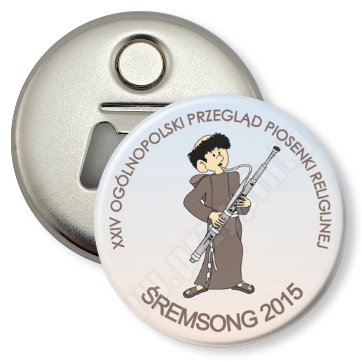 przypinka otwieracz-magnes Śremsong 2015