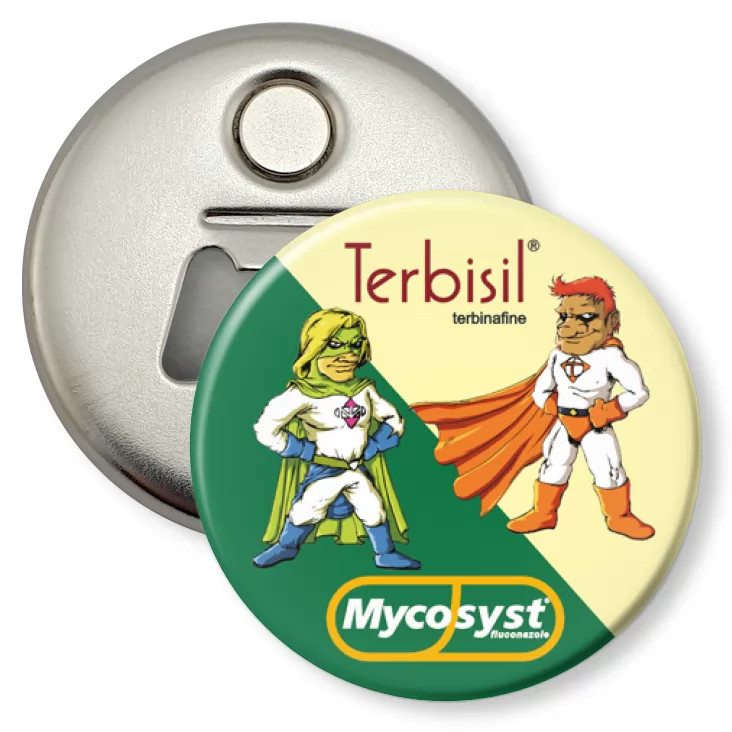 przypinka otwieracz-magnes Terbisil