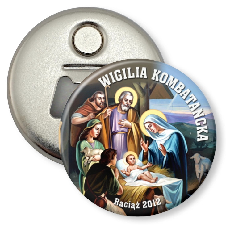 przypinka otwieracz-magnes Wigilia Kombatancka