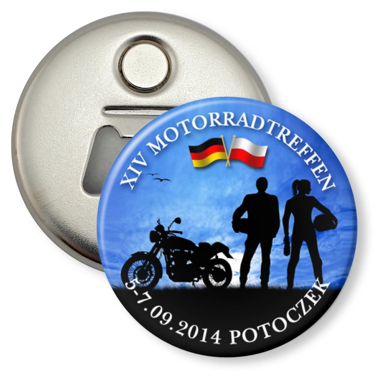 przypinka otwieracz-magnes XIV Motorrad Treffen