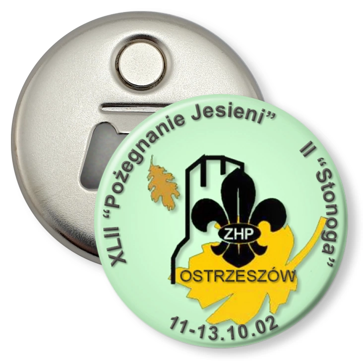 przypinka otwieracz-magnes XLII Pożegnanie Jesieni - II Stonoga