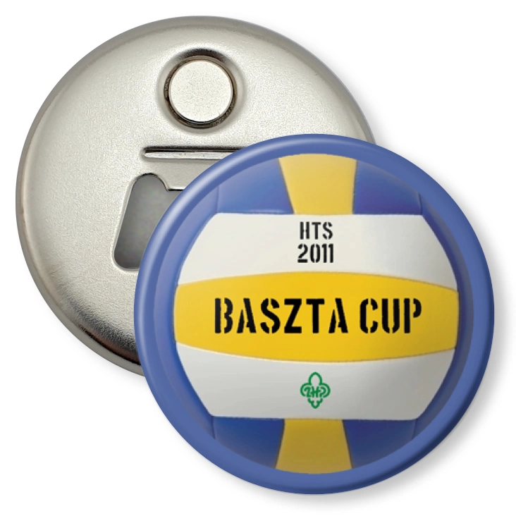 przypinka otwieracz-magnes Baszta Cup 2011