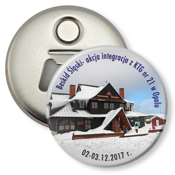 przypinka otwieracz-magnes Beskid Śląski