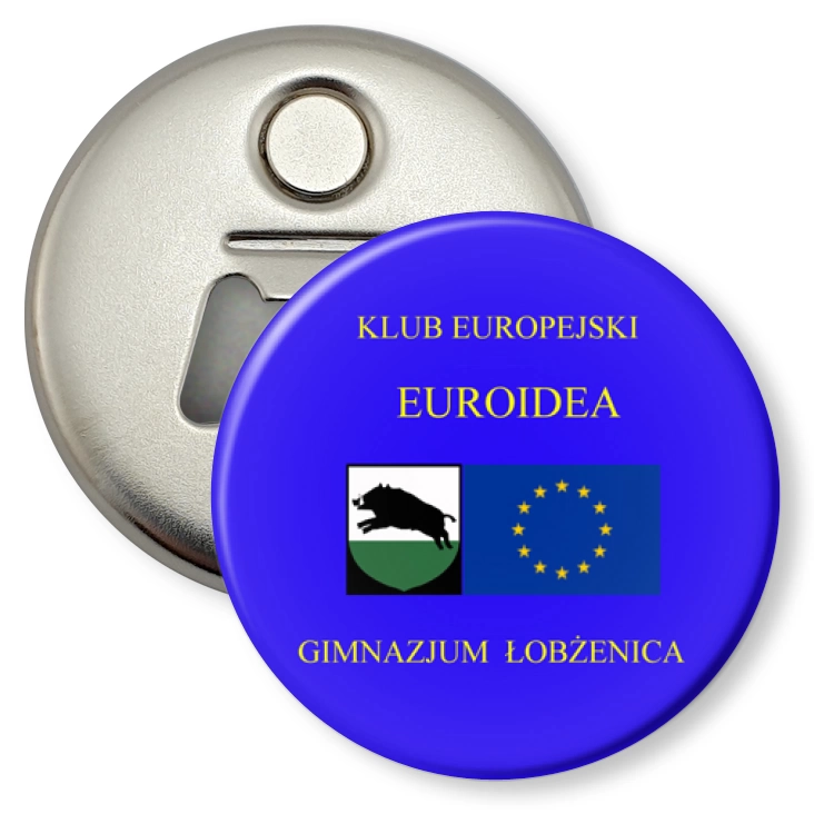 przypinka otwieracz-magnes Euroidea