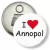Przypinka otwieracz-magnes I love Annopol