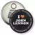 Przypinka otwieracz-magnes I love John Lennon