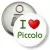 Przypinka otwieracz-magnes I love Piccolo
