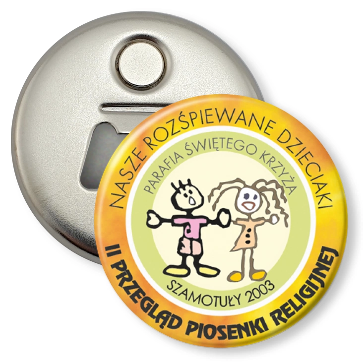przypinka otwieracz-magnes II Przegląd Piosenki Religijnej w Szamotułach