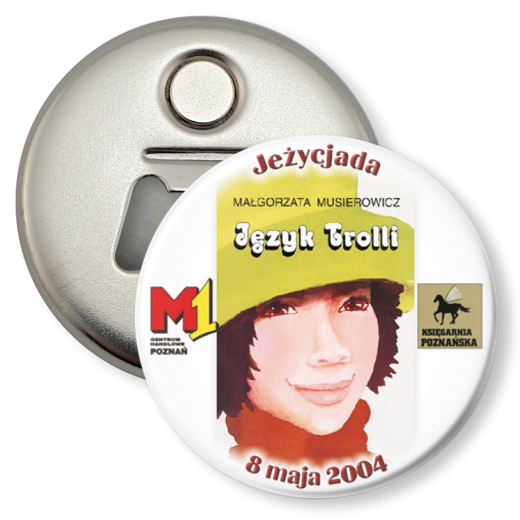 przypinka otwieracz-magnes Jeżycjada - Język Trolli