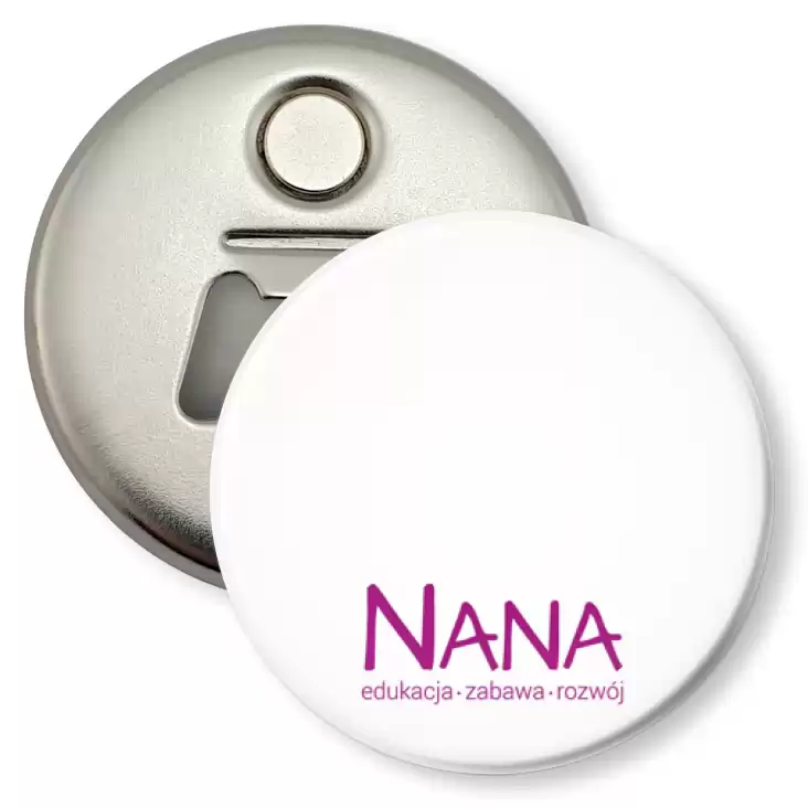 przypinka otwieracz-magnes Nana