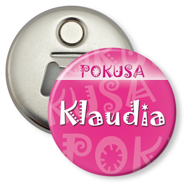 przypinka otwieracz-magnes Pokusa