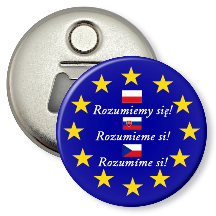 przypinka otwieracz-magnes Rozumiemy się