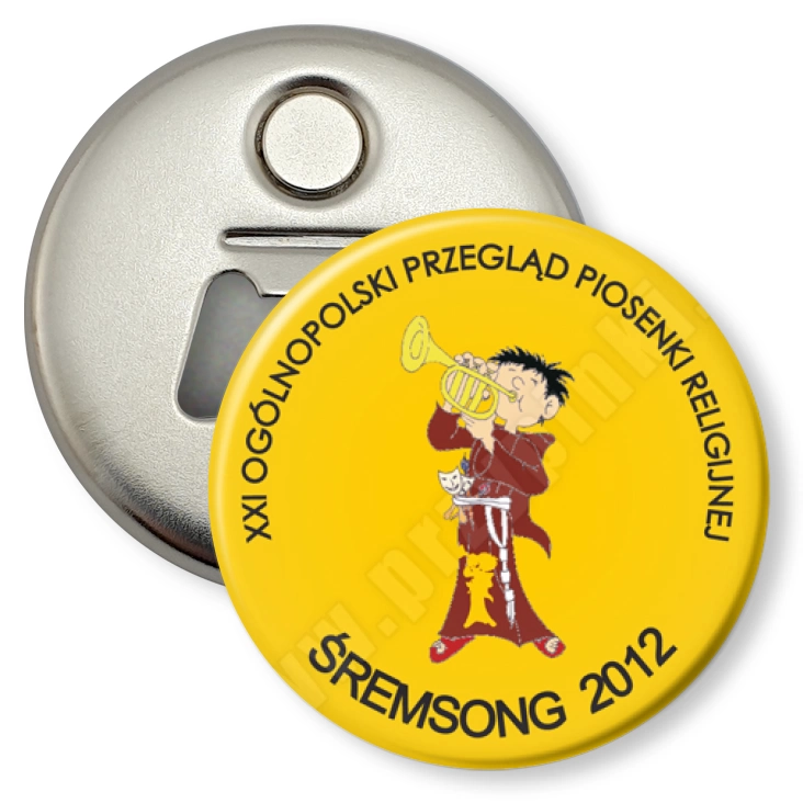 przypinka otwieracz-magnes Śremsong 2012