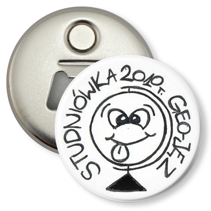 przypinka otwieracz-magnes Studniówka 2010