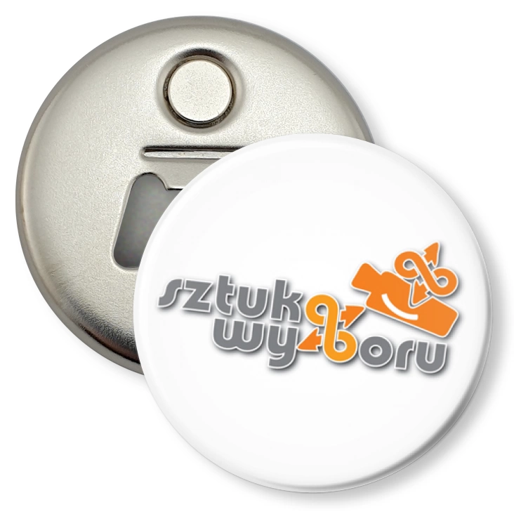 przypinka otwieracz-magnes Sztuka Wyboru