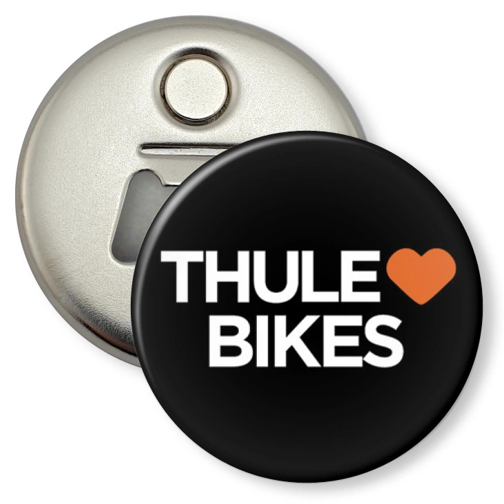 przypinka otwieracz-magnes Thule Bikes