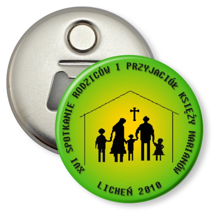przypinka otwieracz-magnes XVI Spotkanie Rodziców i Przyjaciół Księży Marianów