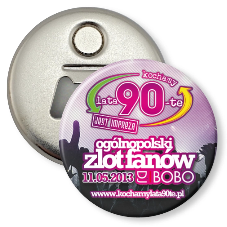 przypinka otwieracz-magnes Zlot fanów DJ Bobo