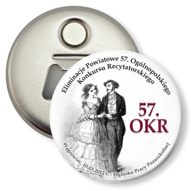 przypinka otwieracz-magnes 57. OKR