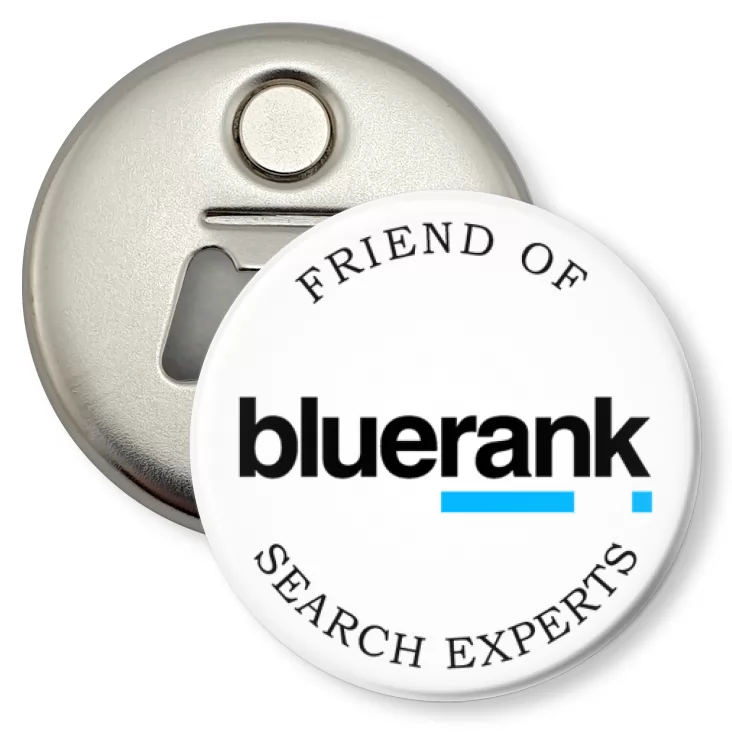 przypinka otwieracz-magnes Bluerank search experts
