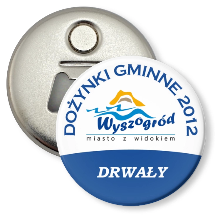 przypinka otwieracz-magnes Dożynki Gminne - Drwały 2012