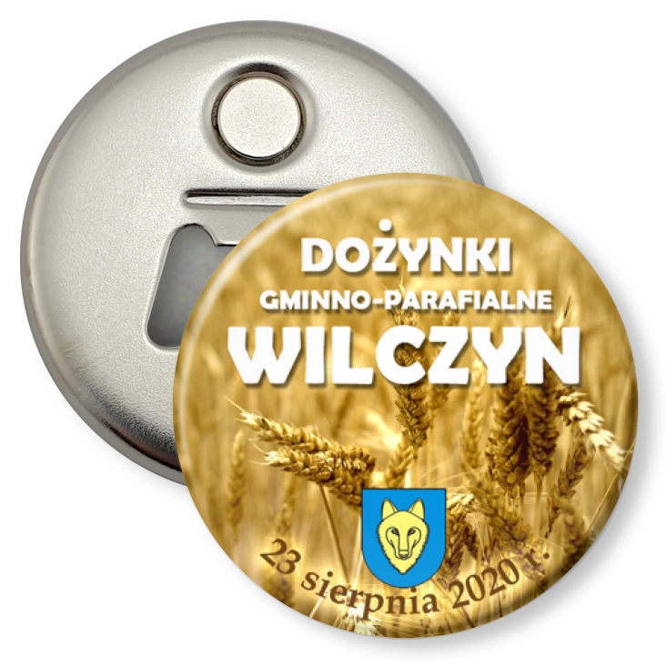 przypinka otwieracz-magnes Dożynki Gminno-Parafialne Wilczyn