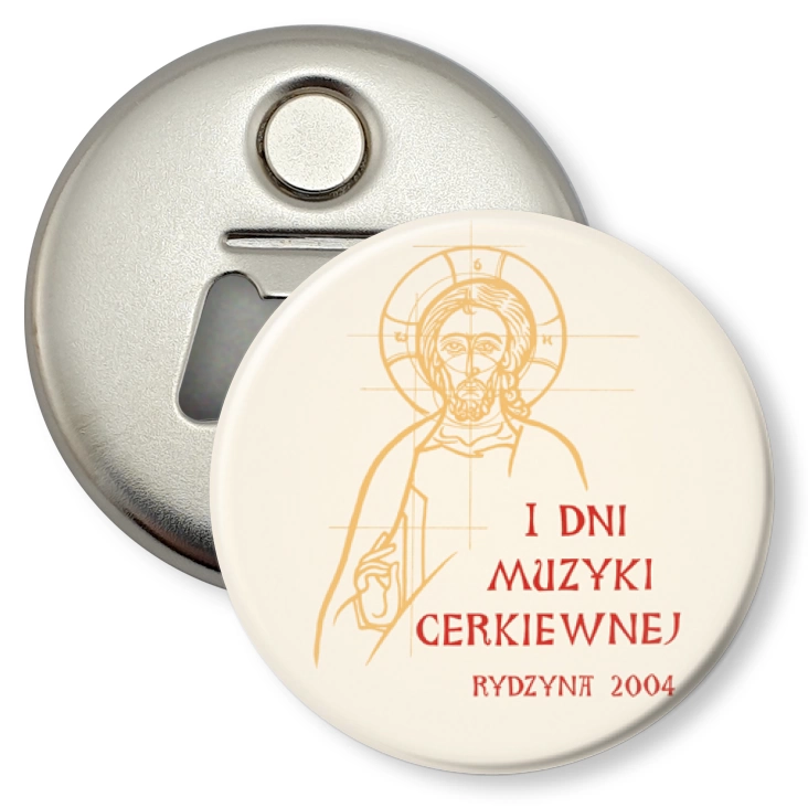przypinka otwieracz-magnes I Dni Muzyki Cerkiewnej