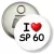 Przypinka otwieracz-magnes I love SP 60