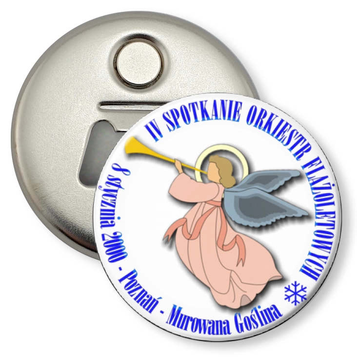 przypinka otwieracz-magnes IV Spotkanie Orkiestr Flażoletowych