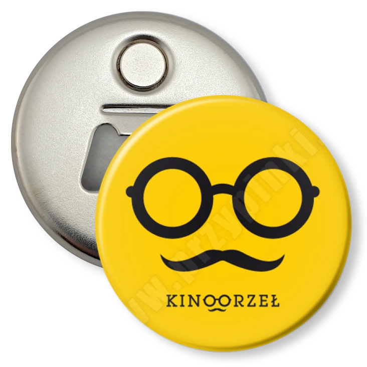 przypinka otwieracz-magnes Kino Orzeł