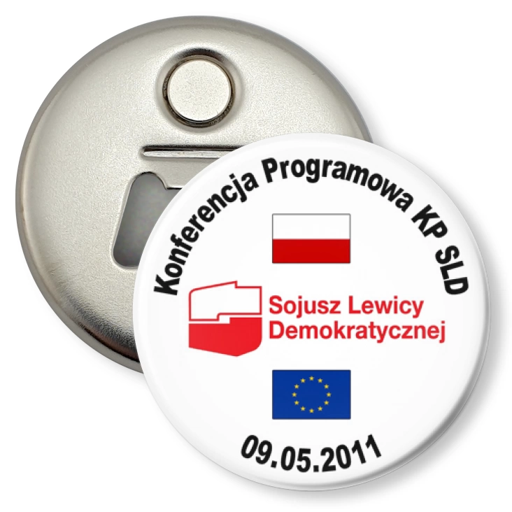 przypinka otwieracz-magnes Konferencja Programowa KP SLD