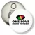 Przypinka otwieracz-magnes One love