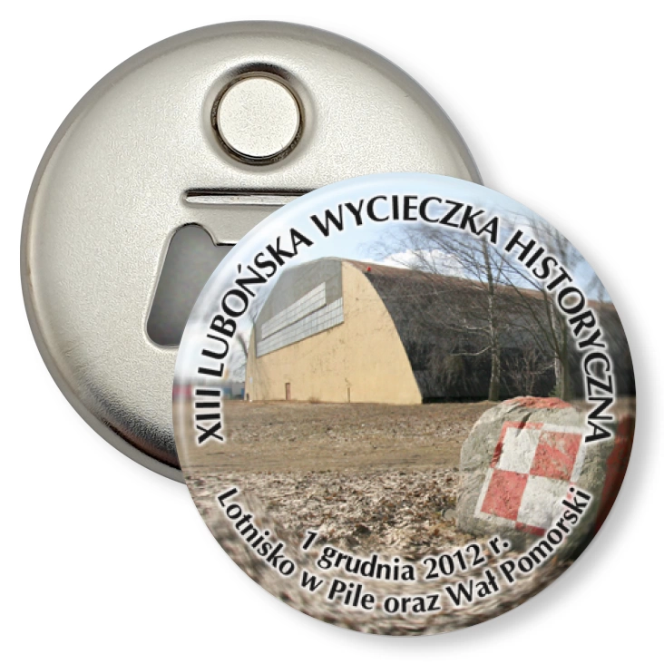 przypinka otwieracz-magnes XIII Lubońska Wycieczka Historyczna