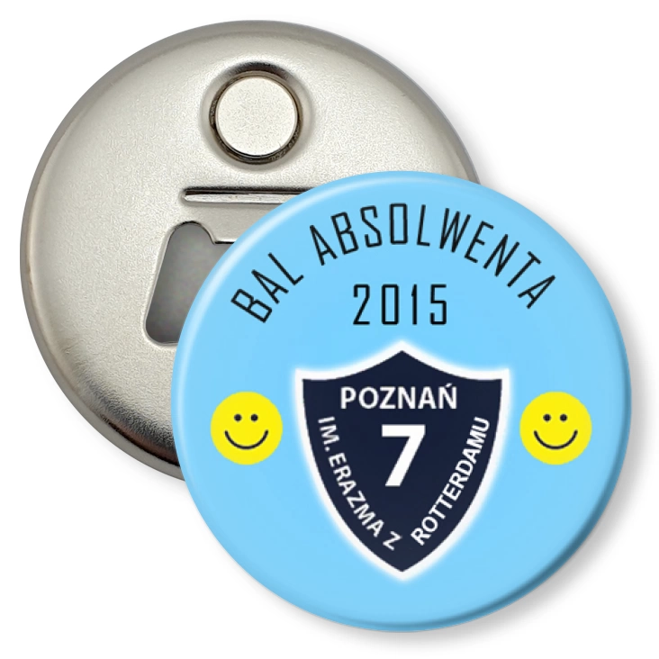 przypinka otwieracz-magnes Bal Absolwenta 2015