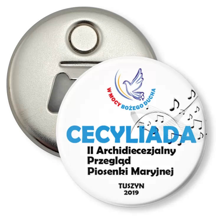 przypinka otwieracz-magnes Cecyliada