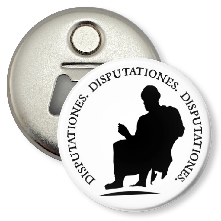 przypinka otwieracz-magnes Disputationes