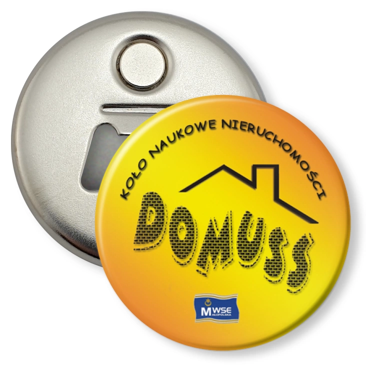 przypinka otwieracz-magnes Domuss