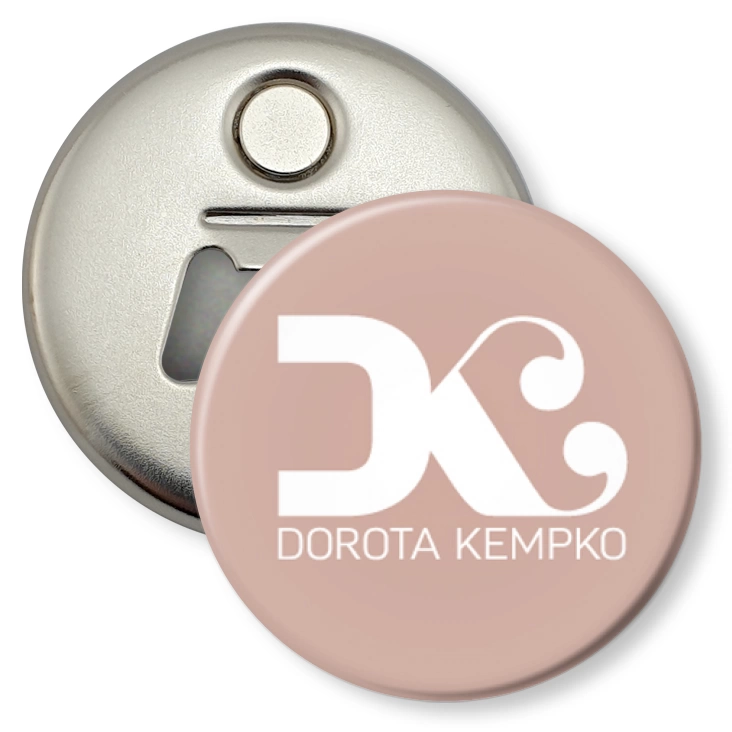 przypinka otwieracz-magnes Dorota Kempko A
