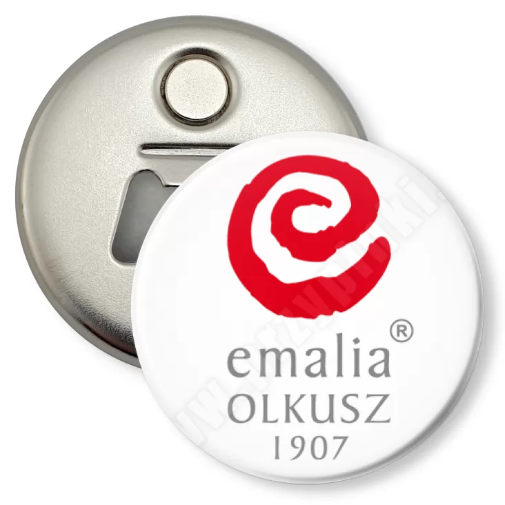 przypinka otwieracz-magnes Emalia