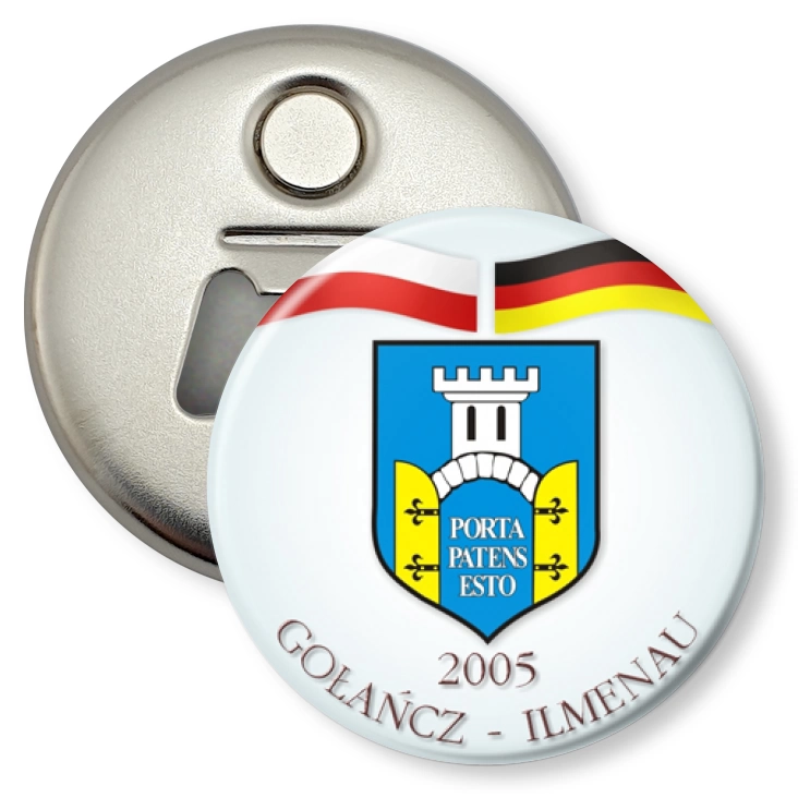 przypinka otwieracz-magnes Gołańcz-Ilmenau 2005