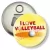 Przypinka otwieracz-magnes I love volleyball