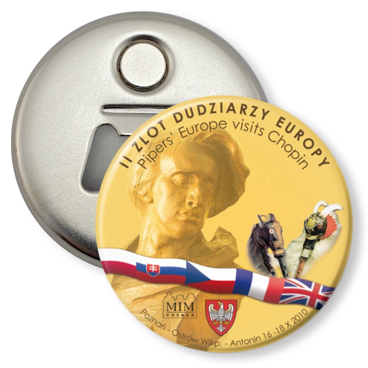 przypinka otwieracz-magnes II Zlot Dudziarzy Europy