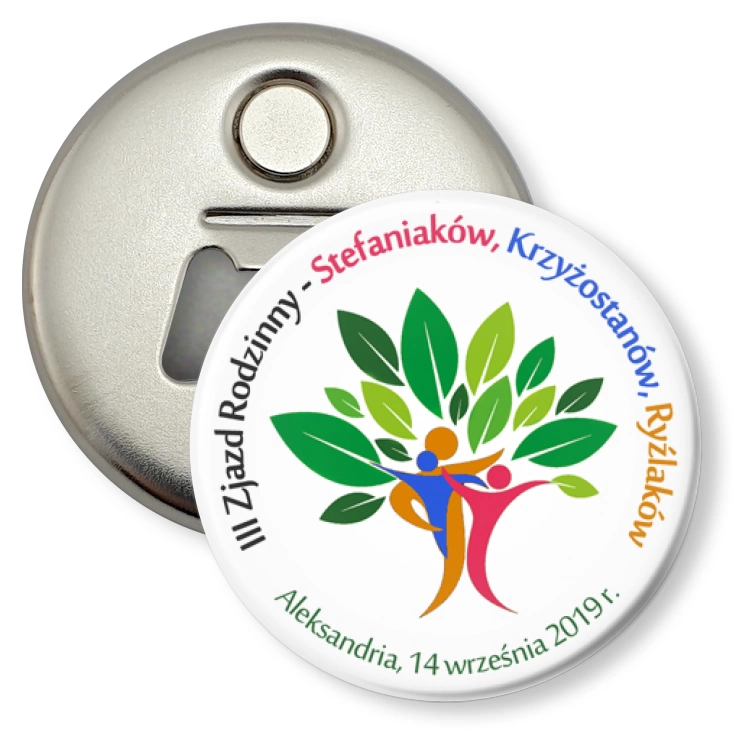 przypinka otwieracz-magnes III Zjazd Rodzinny
