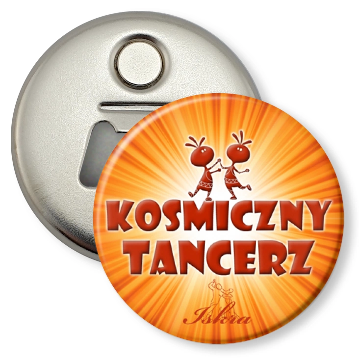 przypinka otwieracz-magnes Iskra - Kosmiczny Tancerz