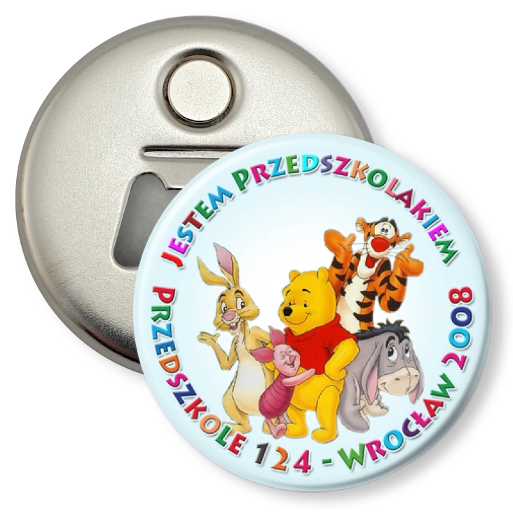 przypinka otwieracz-magnes Jestem Przedszkolakiem P124 Wrocław