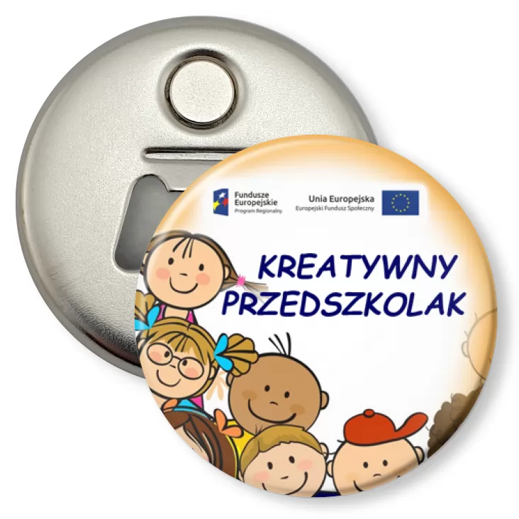 przypinka otwieracz-magnes Kreatywny Przedszkolak